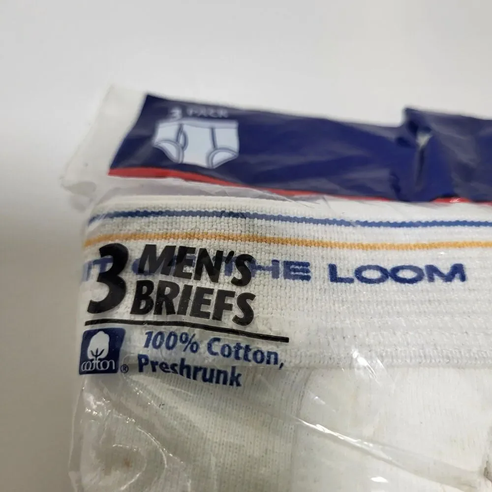 New Vintage 1996 Fruit of the Loom FTL Briefs XL (42-44) – 3 Pack